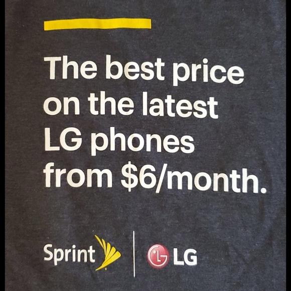Promo tee for Sprint & LG mobile service•sz.Sm EUC - Picture 2 of 12